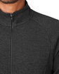 North End Men's Spirit Textured Full-Zip black heather FlatBack