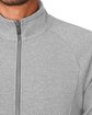 North End Men's Spirit Textured Full-Zip platinum heather FlatBack