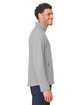 North End Men's Spirit Textured Full-Zip platinum heather ModelSide