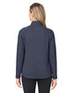 North End Ladies' Spirit Textured Full-Zip classic navy hth ModelBack