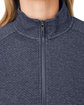 North End Ladies' Spirit Textured Full-Zip classic navy hth FlatBack