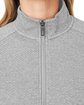 North End Ladies' Spirit Textured Full-Zip platinum heather FlatBack