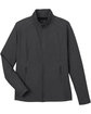 North End Ladies' Spirit Textured Full-Zip black heather FlatFront