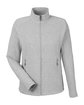 North End Ladies' Spirit Textured Full-Zip platinum heather OFFront