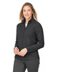 North End Ladies' Spirit Textured Full-Zip black heather ModelQrt