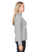 North End Ladies' Spirit Textured Full-Zip platinum heather ModelSide