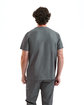 Onna By Premier Men's Limitless V-Neck Stretch Scrub Top dynamo grey ModelBack