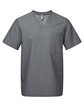 Onna By Premier Men's Limitless V-Neck Stretch Scrub Top dynamo grey OFFront