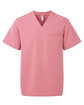 Onna By Premier Men's Limitless V-Neck Stretch Scrub Top calm pink OFFront