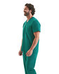 Onna By Premier Men's Limitless V-Neck Stretch Scrub Top clean green ModelQrt