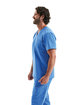 Onna By Premier Men's Limitless V-Neck Stretch Scrub Top ceil blue ModelSide