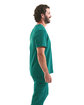 Onna By Premier Men's Limitless V-Neck Stretch Scrub Top clean green ModelSide