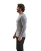 Onna By Premier Men's Unstoppable Fresh Long Sleeve Underscrub Baselayer heather grey ModelSide