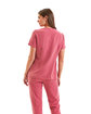 Onna By Premier Ladies' Limitless V-Neck Stretch Scrub Top calm pink ModelBack