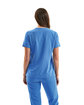 Onna By Premier Ladies' Limitless V-Neck Stretch Scrub Top ceil blue ModelBack