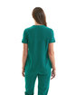 Onna By Premier Ladies' Limitless V-Neck Stretch Scrub Top clean green ModelBack