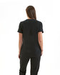 Onna By Premier Ladies' Limitless V-Neck Stretch Scrub Top black ModelBack