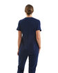 Onna By Premier Ladies' Limitless V-Neck Stretch Scrub Top navy ModelBack