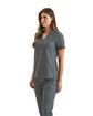 Onna By Premier Ladies' Limitless V-Neck Stretch Scrub Top dynamo grey ModelQrt