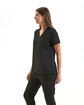 Onna By Premier Ladies' Limitless V-Neck Stretch Scrub Top black ModelQrt