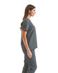 Onna By Premier Ladies' Limitless V-Neck Stretch Scrub Top dynamo grey ModelSide