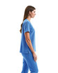 Onna By Premier Ladies' Limitless V-Neck Stretch Scrub Top ceil blue ModelSide