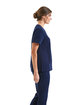 Onna By Premier Ladies' Limitless V-Neck Stretch Scrub Top navy ModelSide