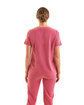 Onna By Premier Ladies' Invincible V-Neck Stretch Scrub Top calm pink ModelBack