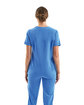 Onna By Premier Ladies' Invincible V-Neck Stretch Scrub Top ceil blue ModelBack