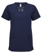 Onna By Premier Ladies' Invincible V-Neck Stretch Scrub Top navy OFFront