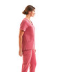 Onna By Premier Ladies' Invincible V-Neck Stretch Scrub Top calm pink ModelSide