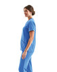 Onna By Premier Ladies' Invincible V-Neck Stretch Scrub Top ceil blue ModelSide