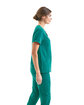 Onna By Premier Ladies' Invincible V-Neck Stretch Scrub Top clean green ModelSide