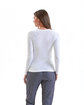 Onna By Premier Ladies' Unstoppable Long-Sleeve Fresh Underscrub Baselayer white ModelBack