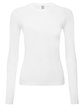 Onna By Premier Ladies' Unstoppable Long-Sleeve Fresh Underscrub Baselayer white OFFront