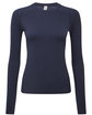 Onna By Premier Ladies' Unstoppable Long-Sleeve Fresh Underscrub Baselayer navy heather OFFront