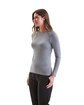 Onna By Premier Ladies' Unstoppable Long-Sleeve Fresh Underscrub Baselayer heather grey ModelQrt