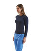 Onna By Premier Ladies' Unstoppable Long-Sleeve Fresh Underscrub Baselayer navy heather ModelQrt