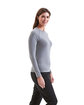 Onna By Premier Ladies' Unstoppable Long-Sleeve Fresh Underscrub Baselayer heather grey ModelSide