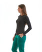 Onna By Premier Ladies' Unstoppable Long-Sleeve Fresh Underscrub Baselayer black ModelSide