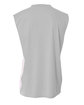 A4 Ladies' Reversible Moisture Management Muscle Shirt silver/ white ModelBack