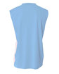 A4 Ladies' Reversible Moisture Management Muscle Shirt lt blue/ white ModelBack