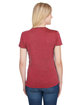 A4 Ladies' Tonal Space-Dye T-Shirt red ModelBack