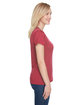 A4 Ladies' Tonal Space-Dye T-Shirt red ModelSide