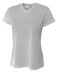 A4 Ladies' Birds-Eye Mesh V-Neck T-Shirt  