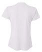 A4 Ladies' Birds-Eye Mesh V-Neck T-Shirt white ModelBack