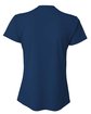 A4 Ladies' Birds-Eye Mesh V-Neck T-Shirt navy ModelBack