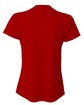 A4 Ladies' Birds-Eye Mesh V-Neck T-Shirt scarlet ModelBack