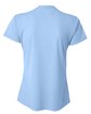 A4 Ladies' Birds-Eye Mesh V-Neck T-Shirt light blue ModelBack