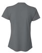 A4 Ladies' Birds-Eye Mesh V-Neck T-Shirt graphite ModelBack